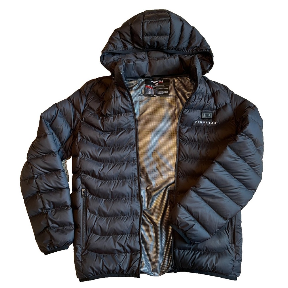 Venustas Unisex Heated Coat Complete w/ Battery Women Men Warm Jacket Puffer EUC